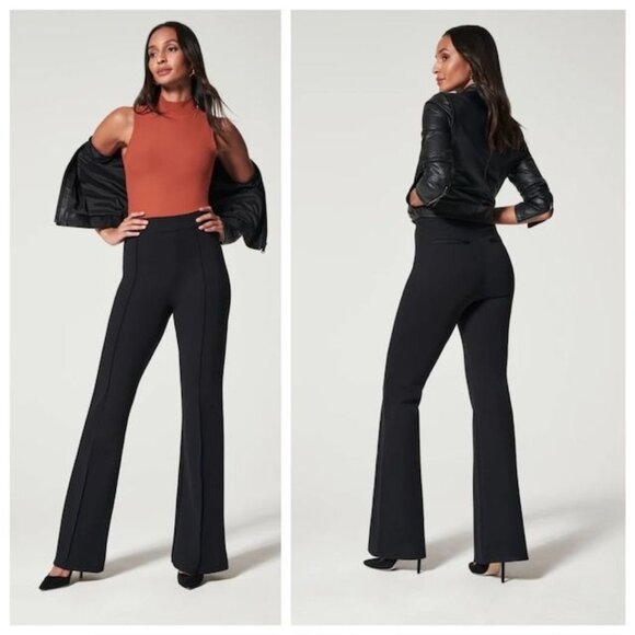 NWT SPANX PerfectFit Ponte Flare Pants Black, Size 1X Tall - Picture 11 of 12